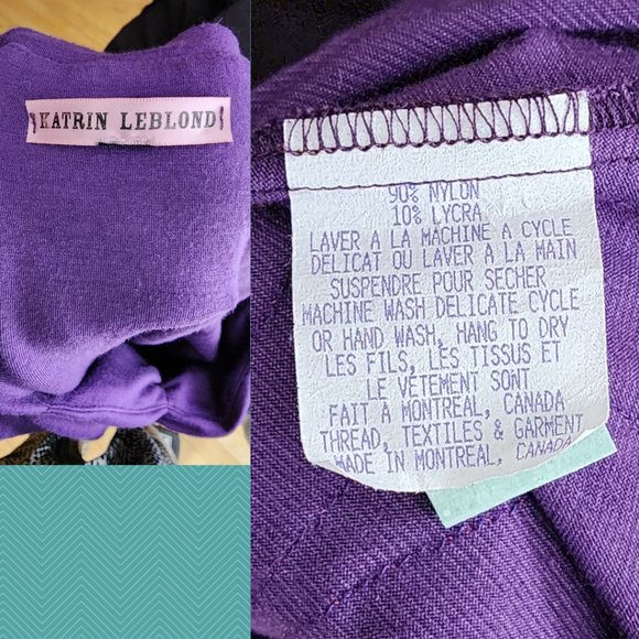 Katrin Leblond Purple Colorful Applique Peplum Midi Dress - Picture 5 of 5